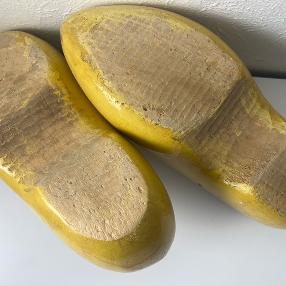 Vintage Wett VV Ged Dutch Hand Carved Klompen Wooden Shoes - Picture 14 of 16